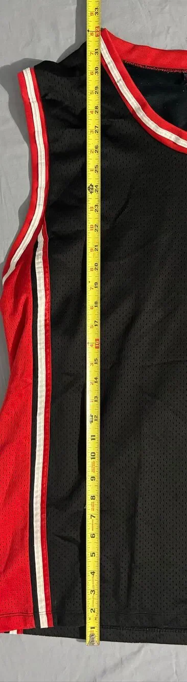 Vintage 90s Spalding Basketball Jersey Men’s XL Red Black Athletic FLAW